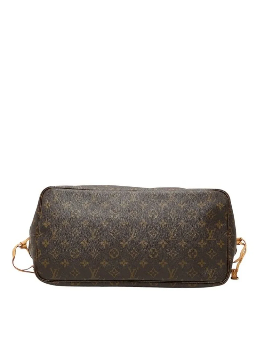 Louis Vuitton Monogram Neverfull GM Tote Shoulder Bag Brown Leather